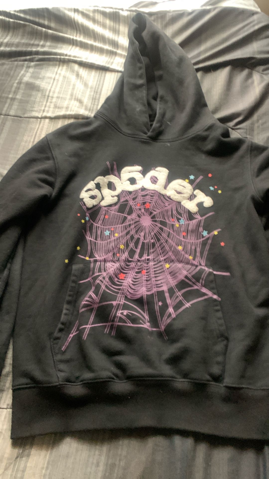 Black spider hoodie size small