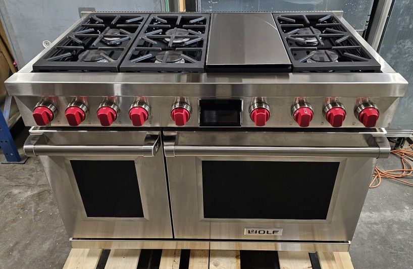 Wolf M Series DF48650GSP 48 Inch Freestanding Dual-Fuel Smart Range