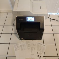 Brother Wireless Color Laser Printer - Auto Duplex - All In One Scanner, Copier and Fax + 50% Toner + Works Perfectly  (MSRP $600 MFC-L8850CDW)