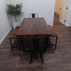 Dining Table And Chairs, Benches