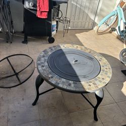Wood Burning Fire Pit - Cover, Fire Screen & Even Some Wood To Get You Started