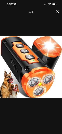 Brand new inbox 1-Touch Dog Bark Deterrent Devices with 3 Sonic Heads,Portable 50ft Range Anti Barking Device for Dogs,Rechargeable & Safe Dog Trainin
