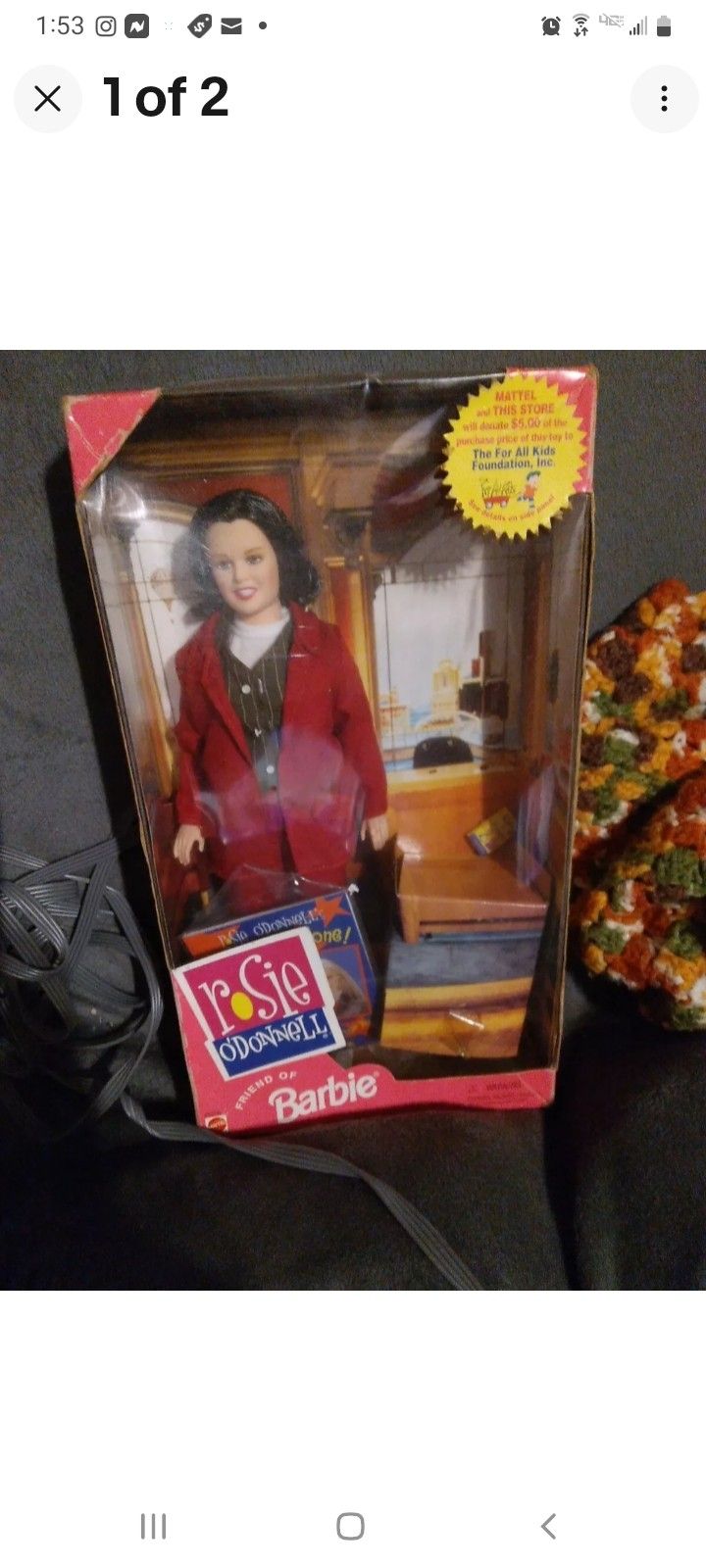 90's Vintage Rosie O'Donnell Friend Of Barbie Doll Mattel