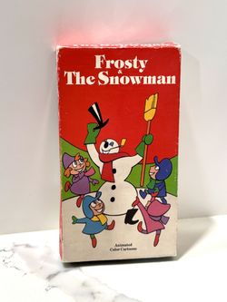 Frosty & The Snowman – Vintage 1990 VHS Tape Released by Front Row Video, Inc. Animated color cartoon collection featuring holiday classics.  Includes