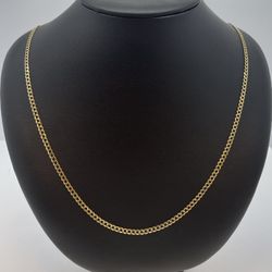 10K GOLD CUBAN CHAIN. NEW.