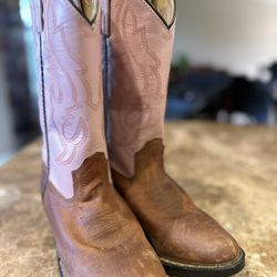Pink Cowboy/Cowgirl Boots Size 3.5 