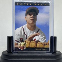 Chipper Jones 1992 Upper Deck “Star 1993 Rookie” Rookie Card#24