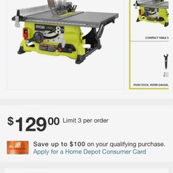 RYOBI TABLE SAW