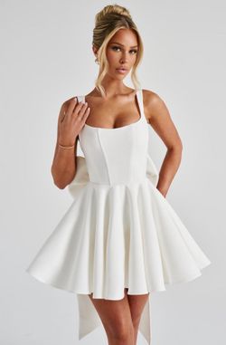 Babyboo Rue Mini Dress in Ivory - Size Small