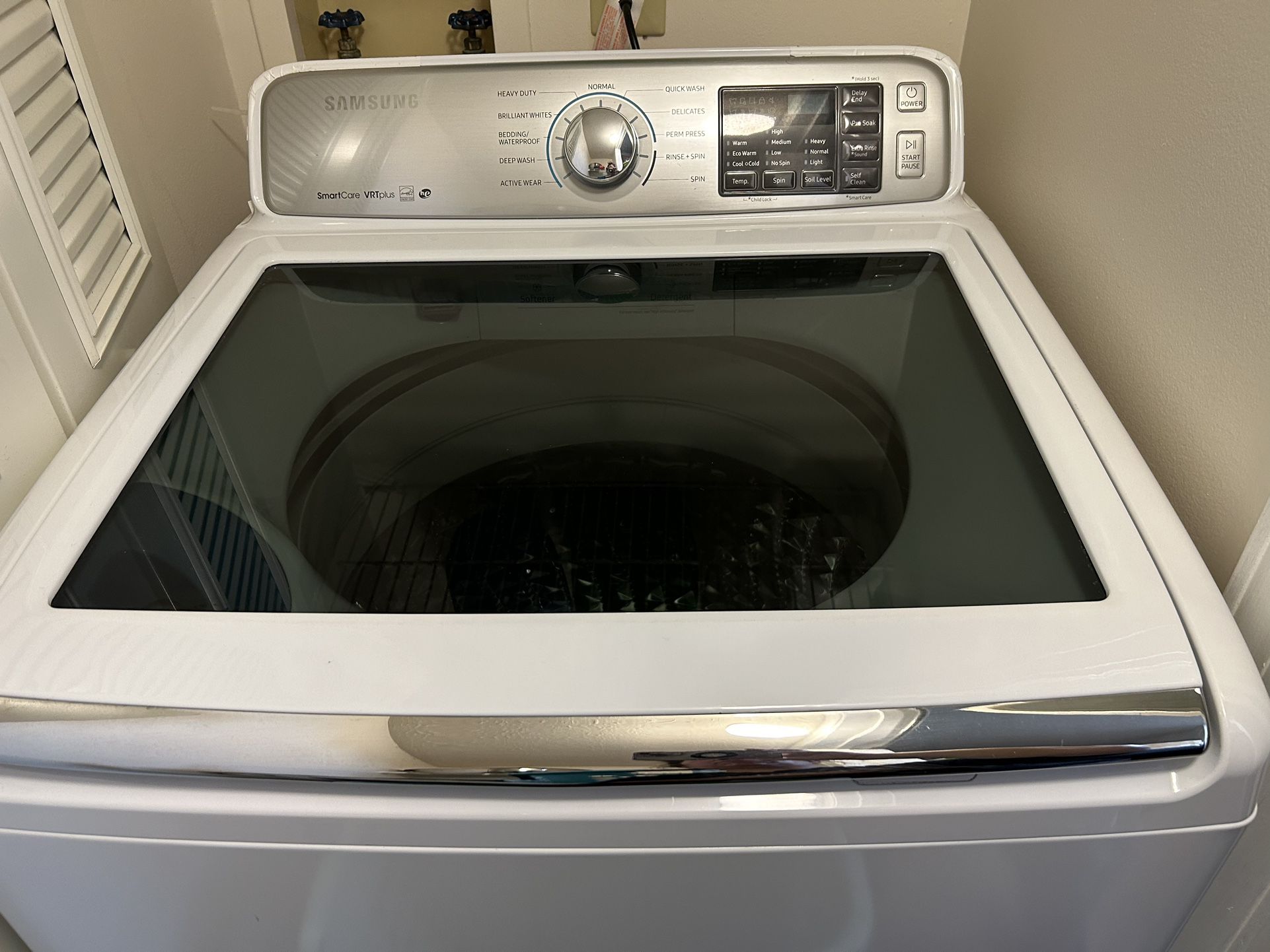 2022 Samsung 5.0CuFt Top Load Washer, 7.4CuFt Electric Dryer