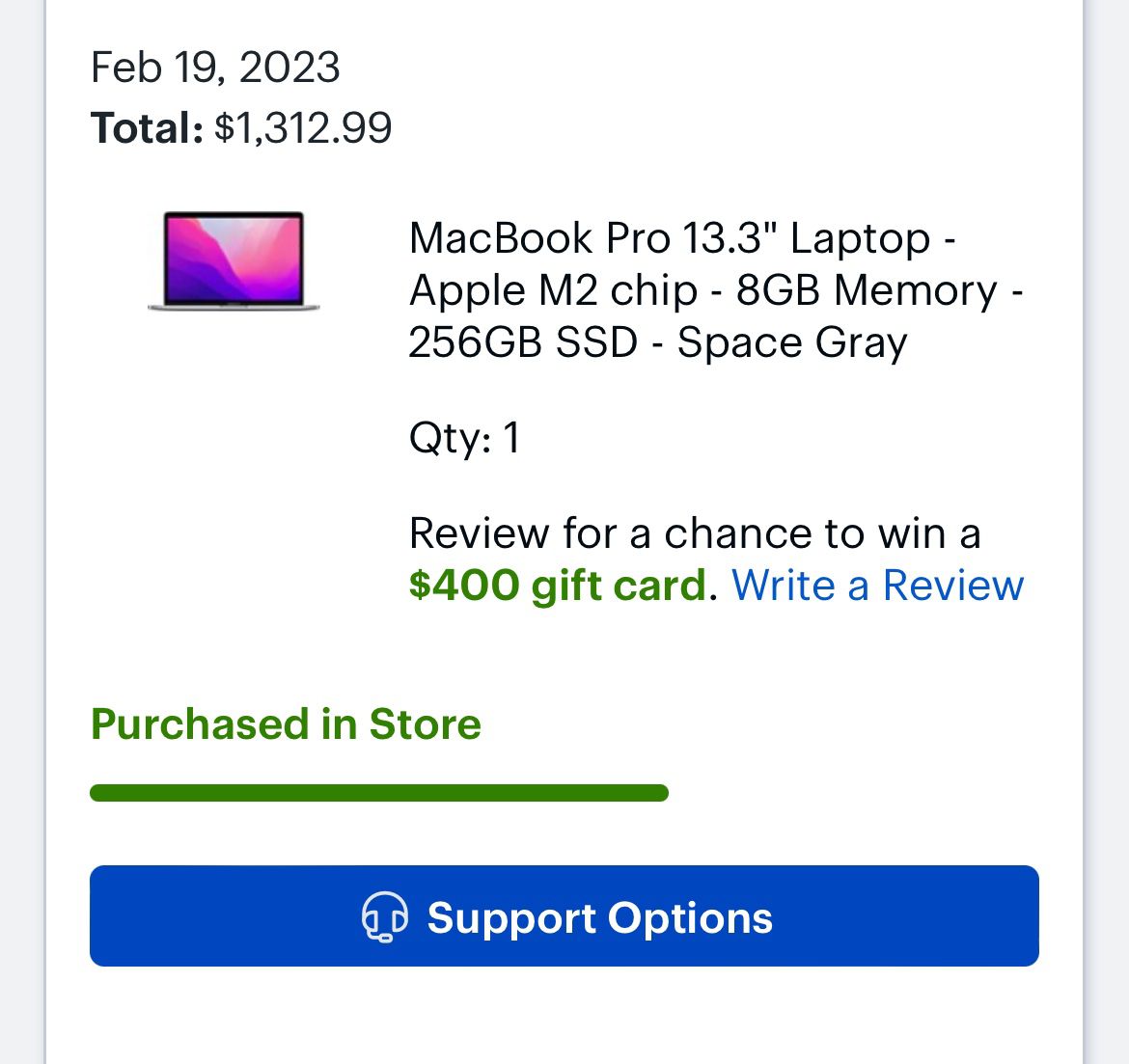 MacBook Pro 13.3” Laptop