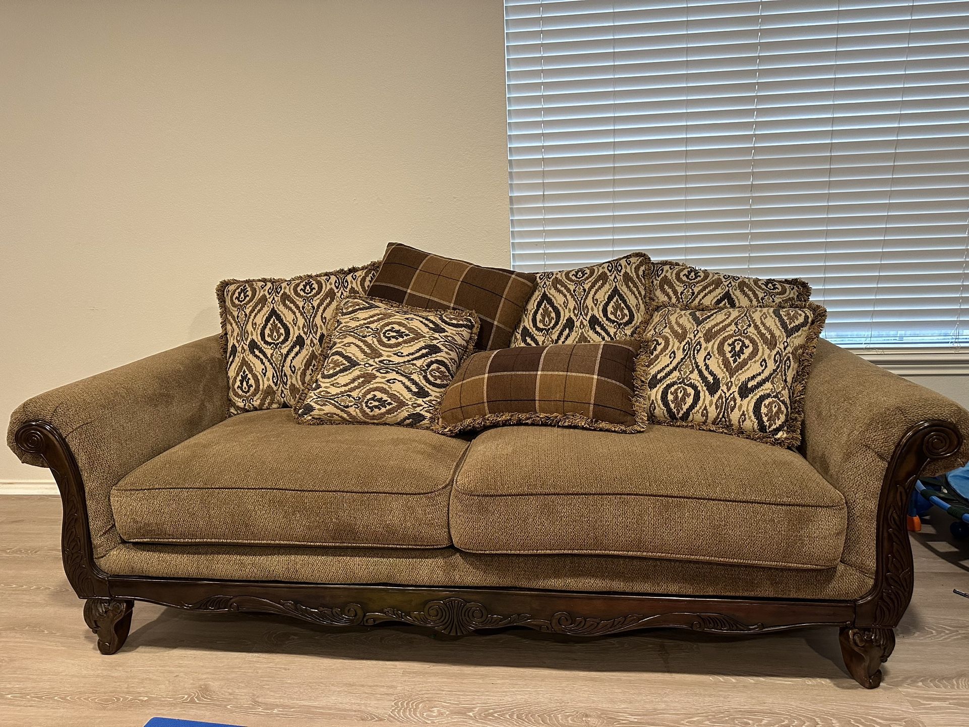 Excellent Used Sofa Set Of 2 Sofas