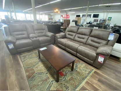 Ashley Brand Reclining Sofa And Love Seat Couch Set