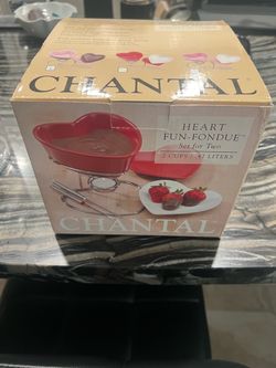 Chantal Heart Fun-Fondue Set for Two