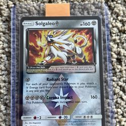 pokémon cards solgaleo prism star 89/156 for trade 