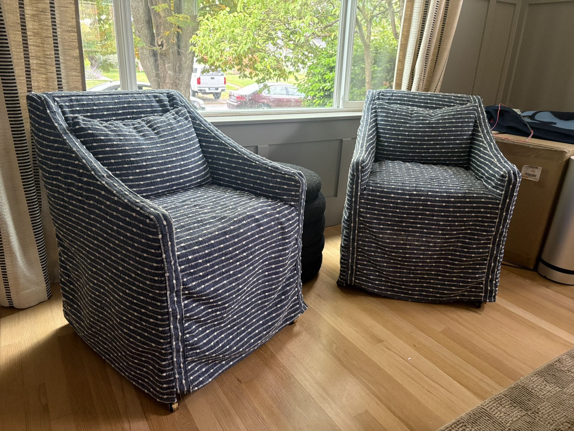 Pair Of Slipcover Chairs