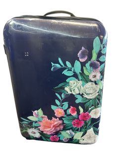 Fresh-Cut Floral Hard-Shell Suitcase 