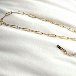 Gold Plated Chain Necklace 