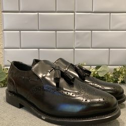 Executive Imperials Wingtip Slip-On Dress Shoes Size 10 5E Wide Men's