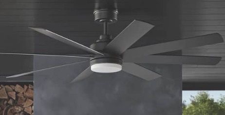 Celene II 62 in. Indoor/Outdoor Matte Black DC Motor Ceiling Fan
