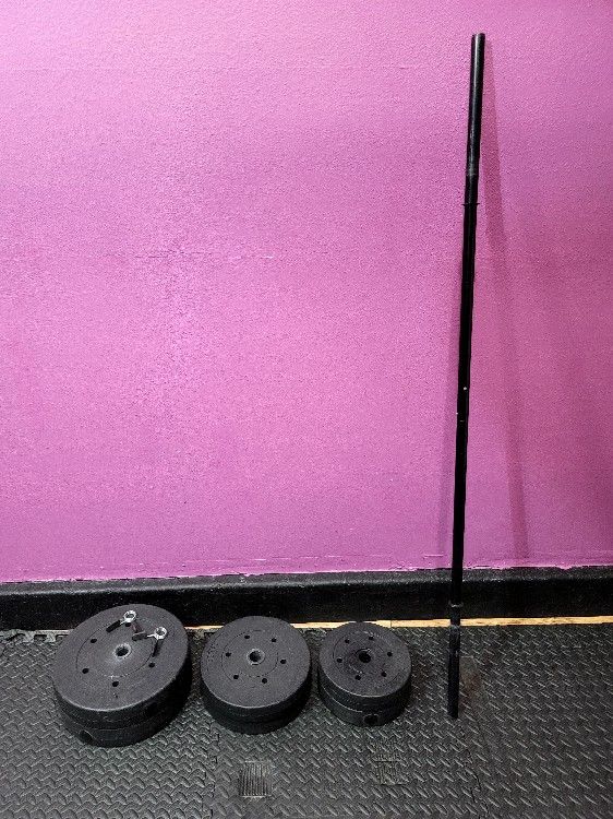 Barbell Kit Compounded Total Weight 110 Lb Pounds