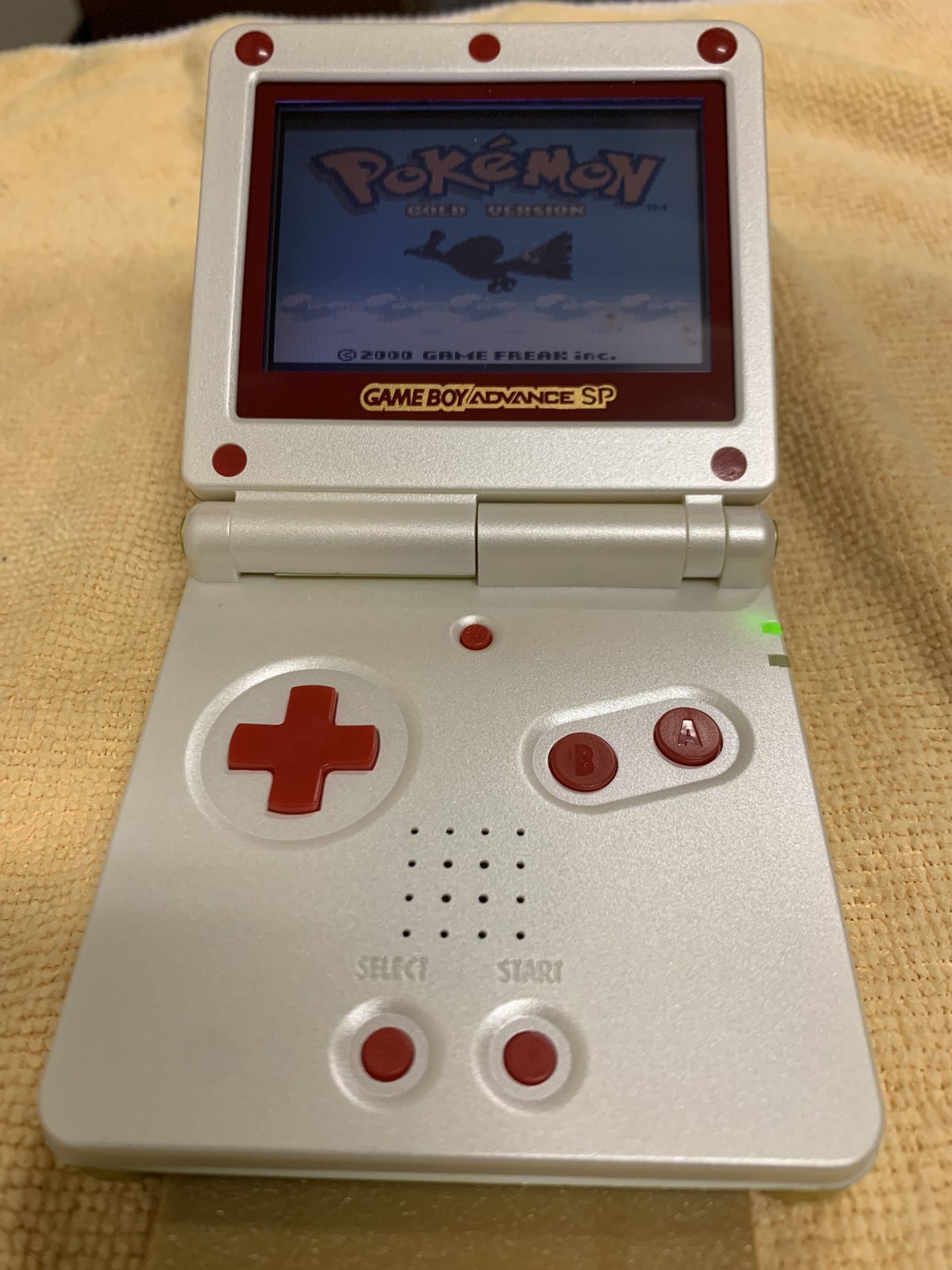 Nintendo Game Boy Advance SP AGS 001 - Lime Green Gold/White/Red/Gold