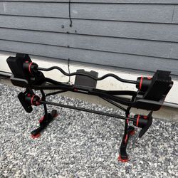 BowFlex SelectTech 2080 Adjustable Barbell with Curl Bar 