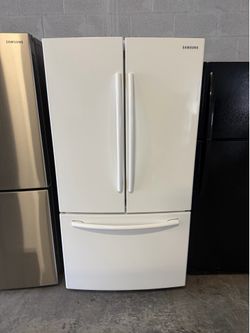 36” SAMSUNG white FRIDGE REFRIGERATOR NEVERA HELADERA FRIO REFRIGERADOR GOOD CONDITION DELIVERY 🚚 AVAILABLE WARRANTY 100 DAYS 7️⃣8️⃣6️⃣4️⃣2️⃣0️⃣1️⃣3️