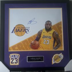 LeBron James Signed Plaque
