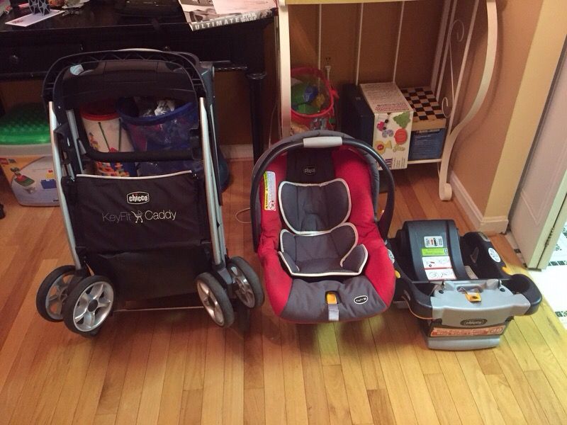 Chicco Keyfit car seat and Caddy stroller