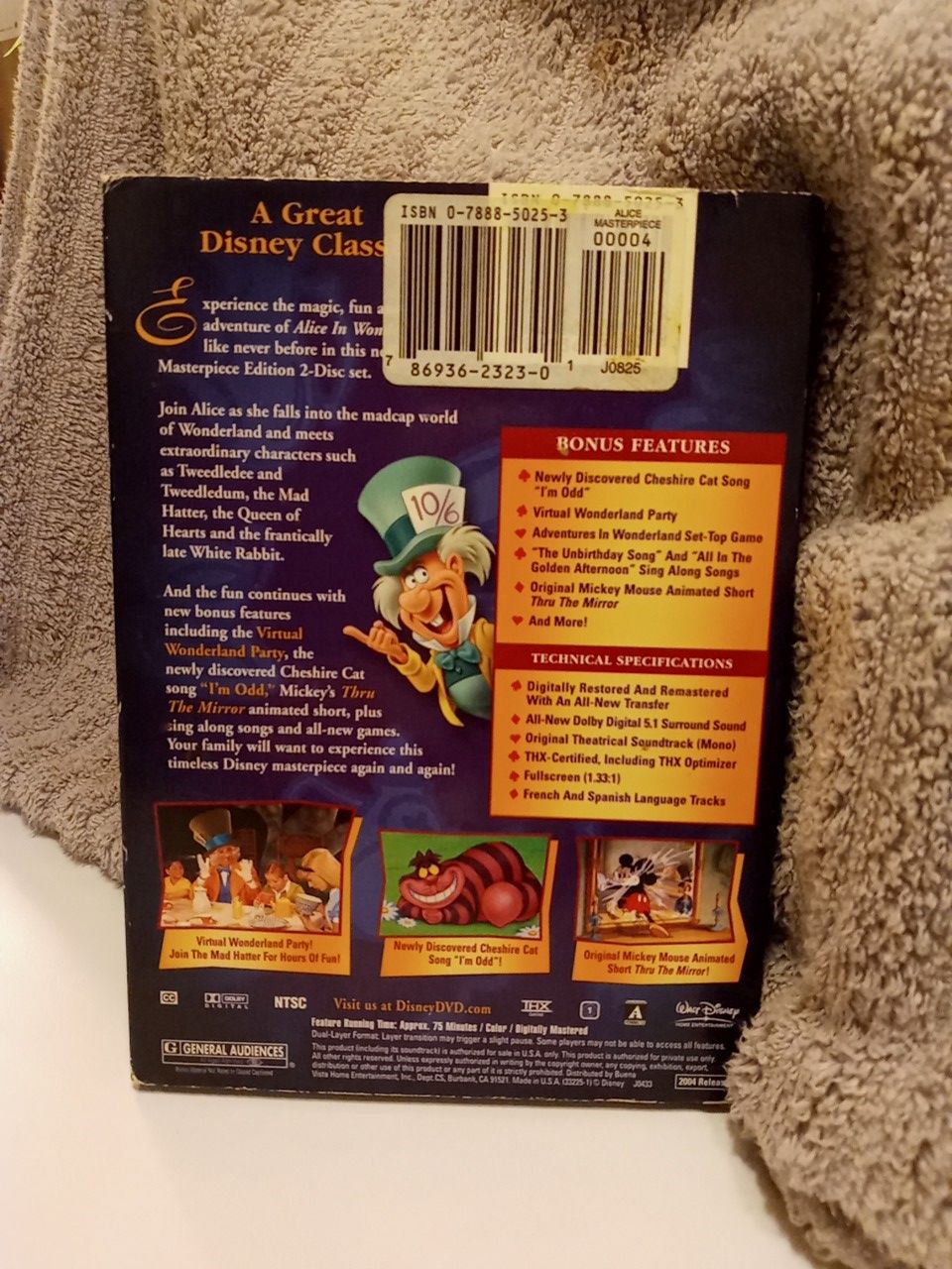 Alice in Wonderland The Masterpiece. Edition. DVDs in great condition