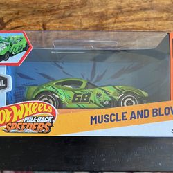 Hot Wheels Pull Back Speeders-Muscle And Blown