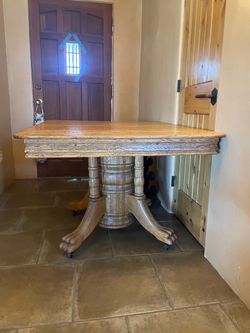 Antique oak dining table