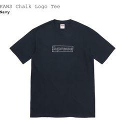 Supreme X Kaws Chalk Box Logo.Navy.Medium