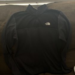 The North Face 1/4-Zip Fleece Grey And Black 