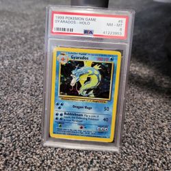 1999 POKEMON  GAME GYARADOS - HOLO PSA 8