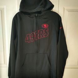 New, Women's Nike Therma-Fit 49ers Zipper Hoodie, size L