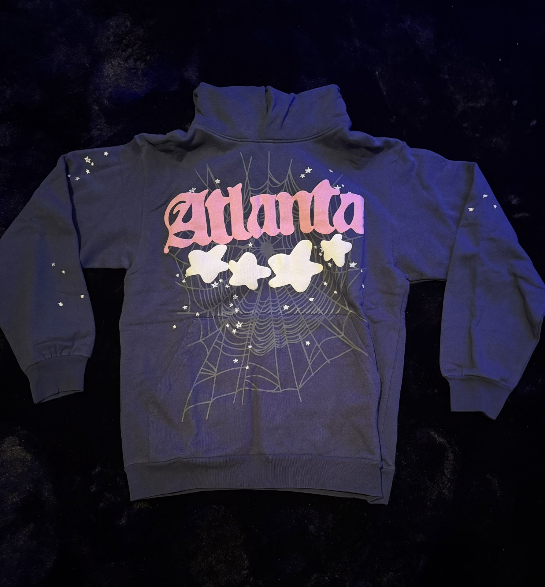 Navy (Atlanta) Sp5der Hoodie Size S