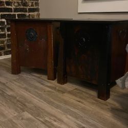 Wood Storage Side Tables (project ready) 