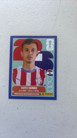 ANDRES CUBAS/Paraguay/ BLUE World Cup 2026 OUTLINE STICKER