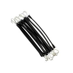 Pack of 10 Rubber Bungee Cords with Hooks | 15" to 27" | NEW STILL IN PACKAGING | 2 Packs Available
