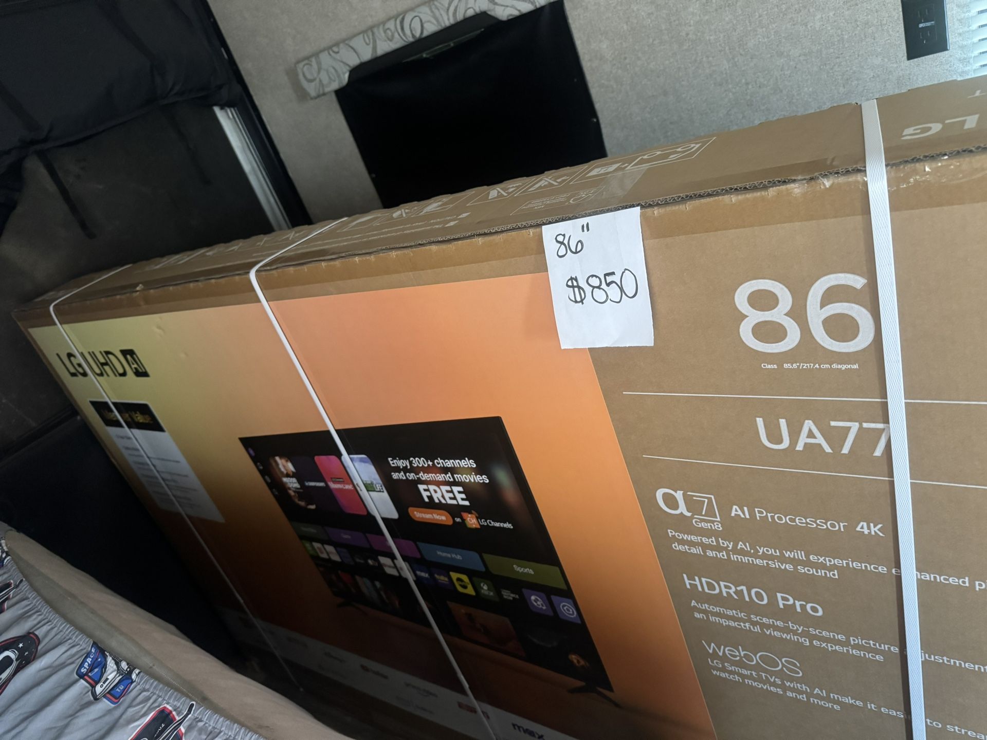 Television Tele Tv New Box LG Smart Tv
