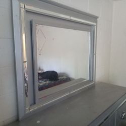 Dresser with mirror