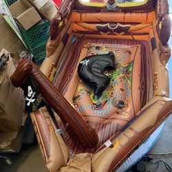 Costway Inflatable Pirate Ship Playhouse 