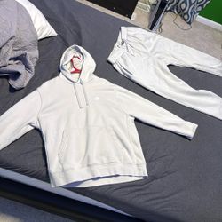 Nike Hoodie And Pants (medium) Sand Color
