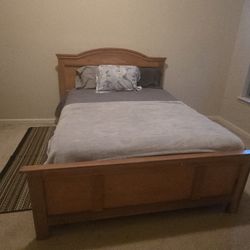Queen Size Bed, Mattress, Two Night Stands