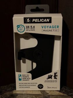 Pelican Voyager MagSafe Case & Holster for iPhone 16 – Black