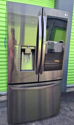 Stainless LG French Door Fridge with Ice Maker