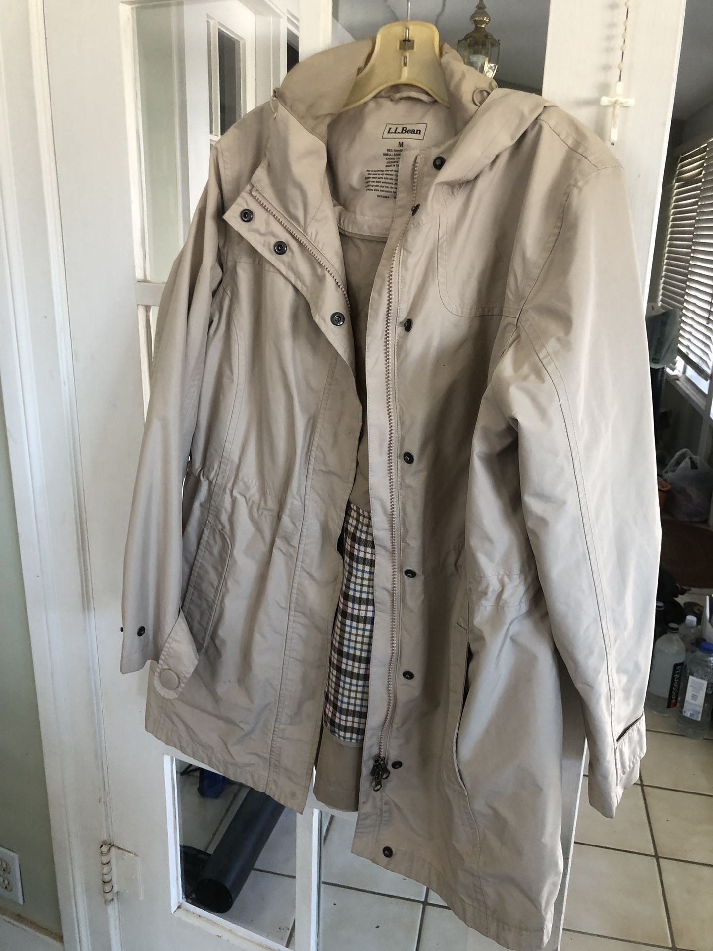 L L Bean Tan Raincoat