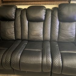 Recliner couch w/ cup holders